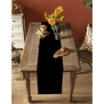 thumbnail image 5 of nqOlkjepod Black Table Runner 48 Inches Long Farmhouse Dress Scarves, Solid Color Farmhouse Black Dining Tablerunner for Coffee Table/Kitchen Island/Party Décor, 13" x 48", 5 of 8