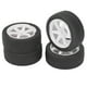 thumbnail image 3 of 4 Uds neumáticos de coche RC rueda de coche Universal de plástico de goma para Tamiya TT01 TT02 XV01 XV02 1/10 vehículo de Control remoto blanco, 3 of 10