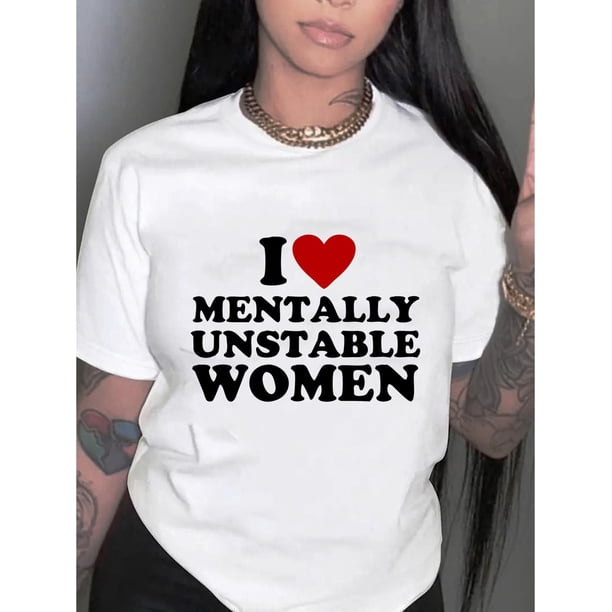 Camiseta De Mujer Camisetas Femeninas Verano Estampado De Ropa Casual Con Cuello RedondoSimple English Love Pattern Print Women's Fashion Trendy Round Neck Short Sleeve, Simple Casual Sports T-shirt