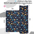 thumbnail image 5 of Colorful Dinosaurs with Palm Trees Teens Toddler Nap Mat with Pillow, Sleeping Mat Bag for Preschool Daycare 60"x20", 5 of 6