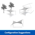thumbnail image 5 of Coolaroo Ready to Hang Outdoor Sun Shade Sail Triangle 90% UV Block Protection for Backyard, Garden, Patio, Playground, 11'10" Square, Montecito, 5 of 7