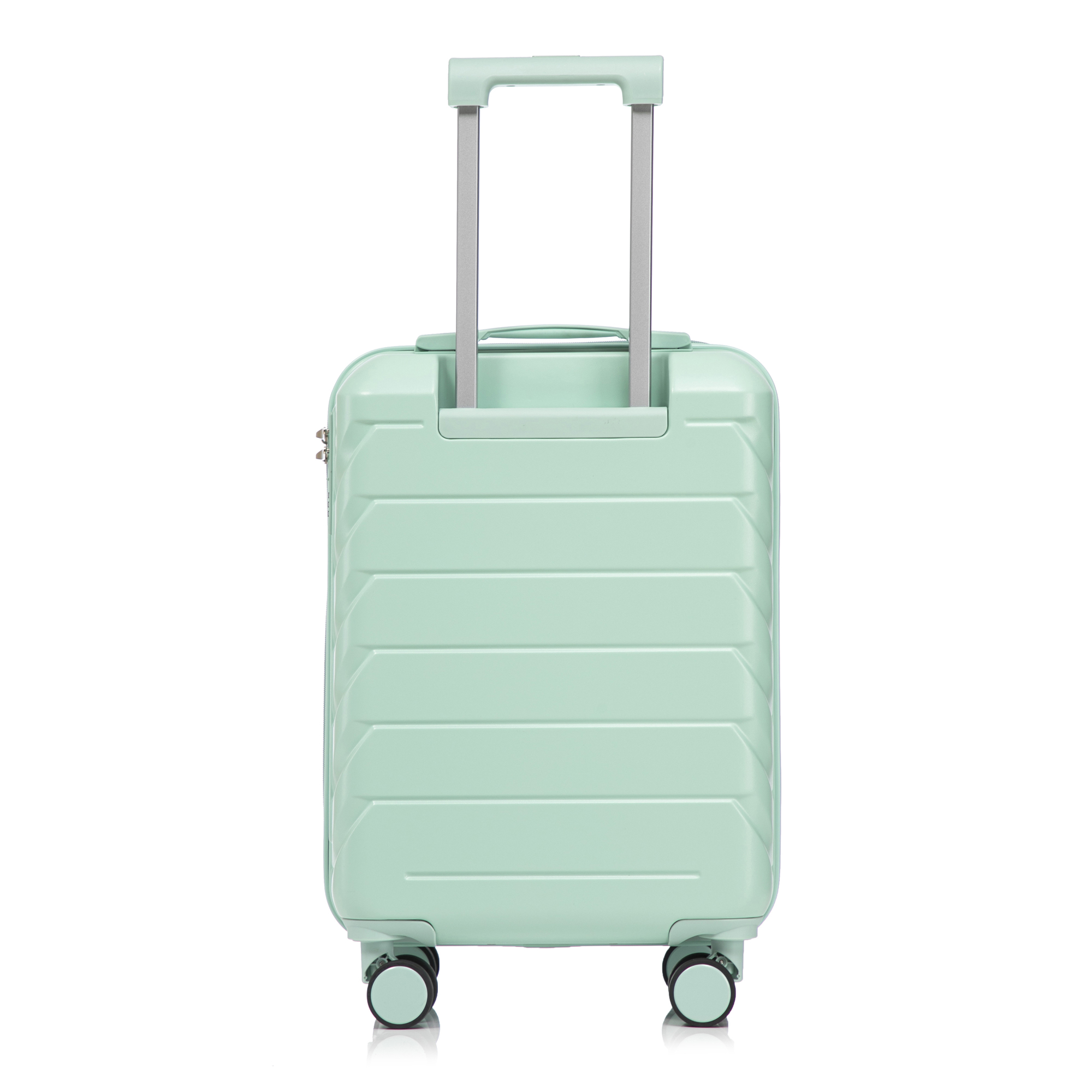2 Piece in ABS Spinner Wheel Luggage Sets, Hardside Suitcase with Combination Lock,20 inch Carry On Luggage 14 inch Cosmetic Case