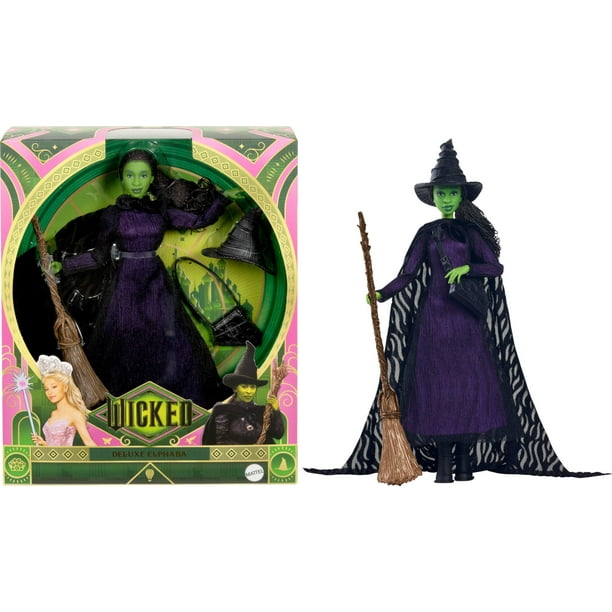 Muñeca moderna Mattel Universal Wicked Deluxe Elphaba con Acc