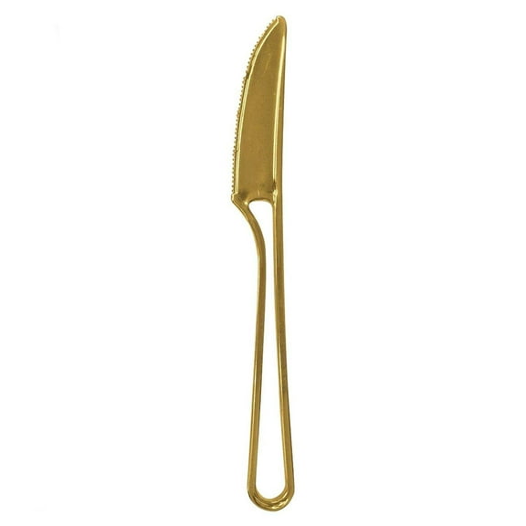 Luxury Modern Design Gold Knives 20 count