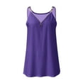 thumbnail image 6 of Srogem Women's Camisole 2025 Summer Basic Sleeveless Zipper V Neck Casual Tank Tops Loose Strap Shirts, 6 of 6