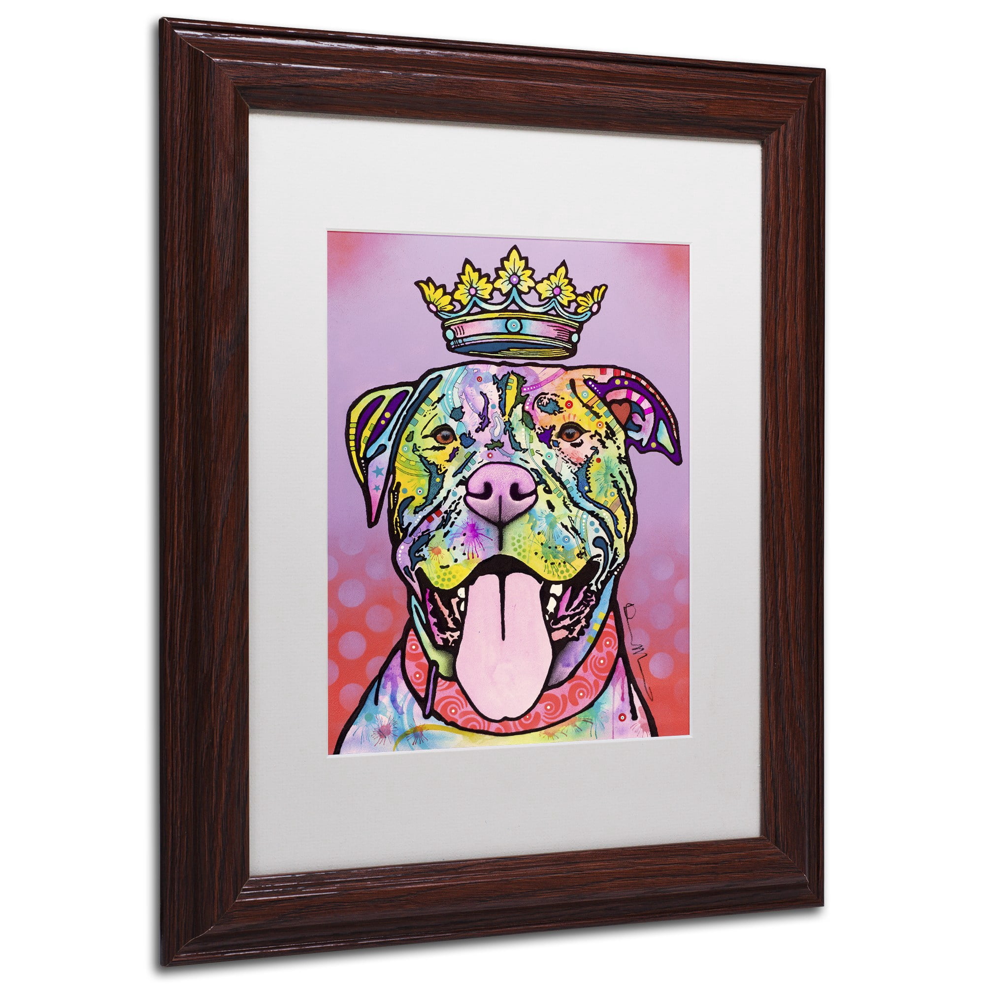Trademark Fine Art "Imperial" Canvas Art by Dean Russo, White Matte, Wood Frame