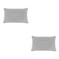 thumbnail image 1 of Cateissary Almohada plegable portátil para dormir al aire libre, almohada inflable para acampar, descanso en avión, hotel, cómoda gris claro 2piezas Cateissary CBP000505, 1 of 5