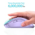thumbnail image 5 of Wireless Mouse, 2.4GHz with USB Receiver, 1200 DPI Optical Tracking, 5 Buttons,Ambidextrous PC/Mac/Laptop -Purple, 5 of 7