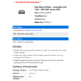 thumbnail image 2 of Rear Wheel Cylinder - Compatible with 1996 - 2002 GMC Savana 3500 1997 1998 1999 2000 2001, 2 of 2
