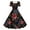 Paisley Rose, variant on Women'S Paisley Rose Dress Square Neck Short Sleeve Fit And Flare Vintage Swing Midi Dress