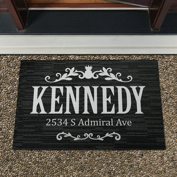 Pineapple Family Name Doormat