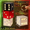 thumbnail image 2 of Favor Boxes Motipuns, dados grandes con luz, 6 unidades, casino party, 2 of 5