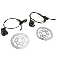 thumbnail image 4 of Mountain Bike Hydraulic Disc Brake Set, Ergonomi 2 Piston Hydraulic Disc Brake Strong Sealing 1Pair Sensitive With Screw For Safe Riding, 4 of 7