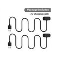 thumbnail image 5 of Charger for Amazfit BIP U Pro, Bip 3 Pro, T-Rex Pro, GTS 4 Mini, GTS 2 Mini, GTS 2e, GTS 2, GTR 2e, GTR 2 Smart Watch - Replacement Magnetic Charging Cable USB Cord [2-Pack, 1m/3.3ft], 5 of 6
