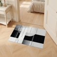 thumbnail image 2 of ODIKA 2'x3' Ultra-Soft Accent Mat, Alfombras Minimalist Abstract Interlocking Motif Para Habitacion None Washable, Bare feet friendly, Easy Care Indoor rug for Bedside, Footrest, 2 of 7