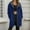 Navy, variant on Womens Jacket Full Zip Long Warm Hooded Tunic Sweatshirt Winter Coats (Navy XXXL)