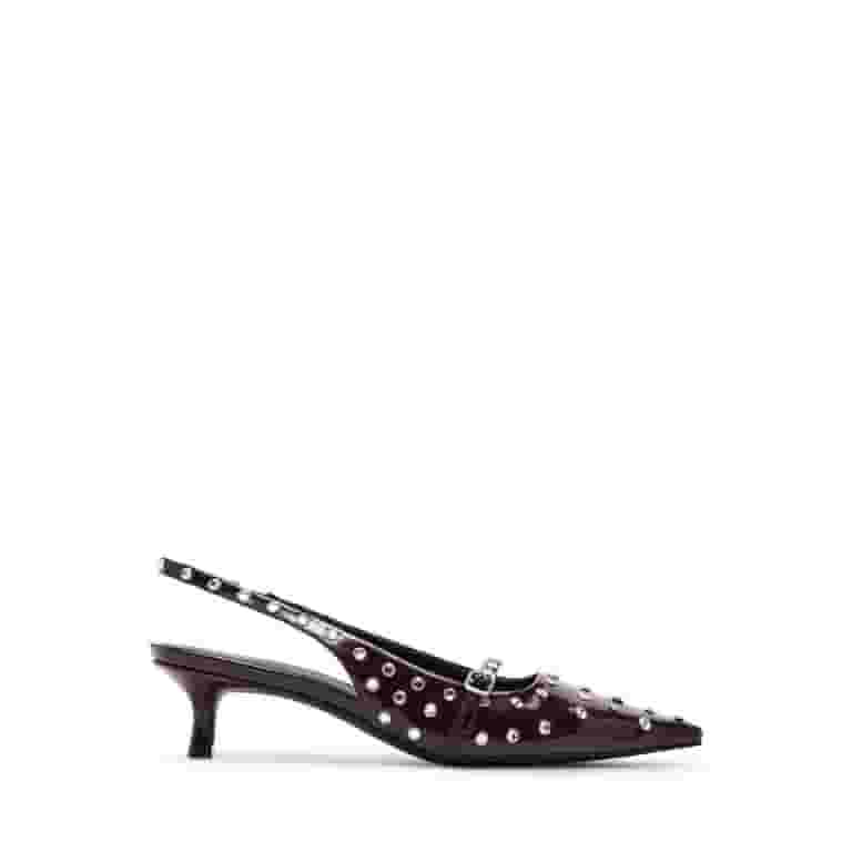 【人気☆】Madden Girl by Steve Madden Krystal-R ミュール Madden Girl Women's Krystal-R Rhinestone Slingback Kitten