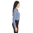 thumbnail image 4 of Devon & Jones CrownLux Performanceâ„¢ Ladies' Tonal Mini Check Shirt - DG535W, 4 of 4