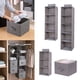 thumbnail image 2 of Organizador de almacenamiento de armario colgante para niños, estante de sala de estar para el hogar, bolsa de ropa para dormitorio, caja de lino de algodón de 4 capas Speravity HA2652-02, 2 of 7