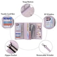 thumbnail image 5 of GAEKEAO Women’s Trifold Wallet Rfid Blocking Vegan Leather Wristlet with 3 ID Windows, 5 of 6