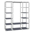 thumbnail image 7 of Ktaxon 69 inches Closet Organizer Wardrobe Portable Clothes shelves for Bedroom Living Room, Gray, 7 of 7