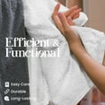 thumbnail image 2 of Utica 6-Piece Towel Set | 100% Cotton Soft & Absorbent Everyday Towels | White, 2 of 8