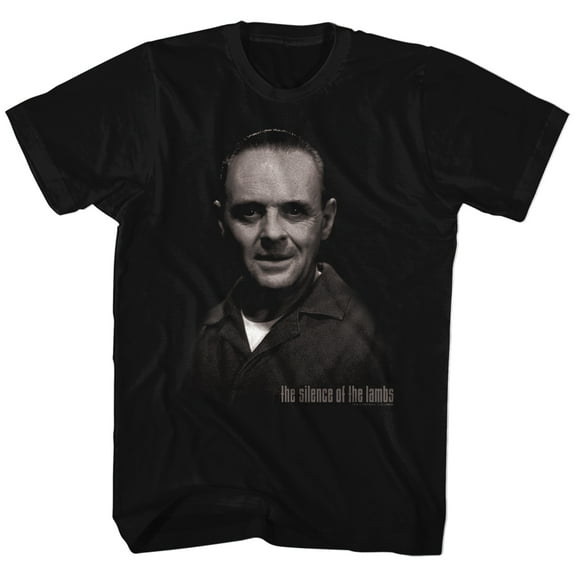Silence of the Lambs H. Lecter Black Adult T-Shirt