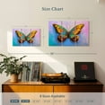 thumbnail image 4 of Elephant Stock Multicolored Butterfly Wall Art - Horizontal Multi Panel Canvas - Living Room Wall Decor - Animal Multi Panel - Orange And Brown Decor - 23" x 14", 4 of 8