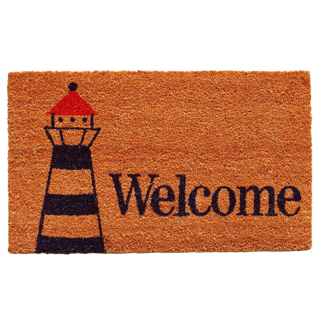 Calloway Mills Lighthouse Welcome Outdoor Doormat