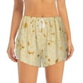 thumbnail image 2 of Gukieu tortilla Print Women's Sports Shorts with Drawstring Elastic Waistband for Running, Yoga, Fitness-Small, 2 of 7