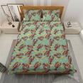 thumbnail image 2 of Lotusprinthandmade Lobster and Butter Lovers Quilt Bedding Set, White Binding, 80x90, 2 of 3