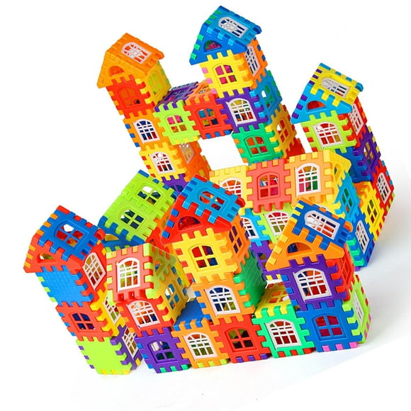 Jouet de Blocs de Construction pour Tout-Petits, Blocs de Grande Taille Casse-Tête d'Apprentissage Précoce Maison Gros Blocs Ensembles de Construction pour la Maison pour Filles