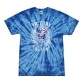 thumbnail image 1 of Wild Bobby, American Skull Victory or Death, Pop Culture, Tie-Dye Tees, Spiral Royal, Large, 1 of 3