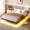 Black, variant on Amolife Heavy Duty Twin Size Floating Bed Frame with Smart LED Lights and Charging Station, Black