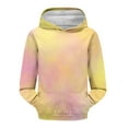 thumbnail image 6 of Mercatoo Kids Girls Tie Dye Hooded Sweatshirt Front Pocket Pullover Long Sleeve Tops Comfy Soft Outwear for Junior Girls, 6 of 7