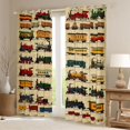 thumbnail image 5 of jejeloiu Retro Train Curtains Pack of 2 (42x84 Each),Steam Engine Theme Curtains Blackout,Colorful Car Bedroom Curtains For Biye Kids,Breathable Home Decor, 5 of 6