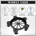thumbnail image 7 of RULLINE 5 Gallon Bucket Dolly with 5 Swivel Swivel Wheels,75 lbs, Car Wash Bucket Wheels No Tip or Spilling for Car Washing Garage Construction Flowerpot, 7 of 7