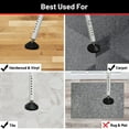 thumbnail image 2 of AEASKIEY Sliding Door Security Bar - Adjustable Heavy Duty Door Stoppers Security Bar for Patio, Window, Hotel, Home, Front Door Apartment, 2PC, 2 of 7