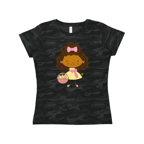 Inktastic Easter African American Girl Women's T-Shirt