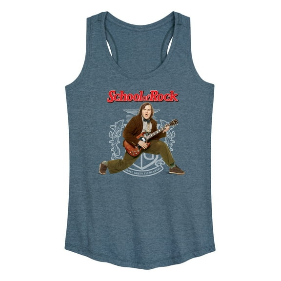 School of Rock - Dewey Finn Playing the Guitar - Women's Racerback Tank Top