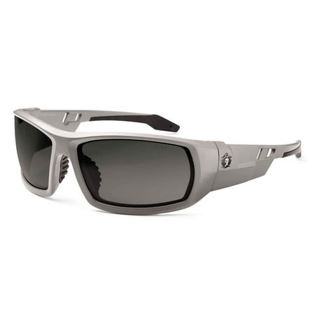 

Ergodyne SkullerzÂ® Odin Safety Glasses // Sunglasses Matte Gray Smoke Lens