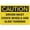 Warning Sign 2, variant on Caution Driver Must Chock Wheels And Slide Tandems Retro Aluminum Sign 8"x12" - Vintage Style Metal Tin Sign, Funny Pool Wall Decor Art, Driver Chock Sign