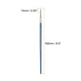 thumbnail image 2 of Uxcell 50pcs Detail Paint Brushes 14mm Nylon Painting Brush for Watercolor Acrylic Painting(000#), Blue, 2 of 6