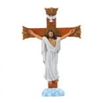thumbnail image 2 of Easter Decoration - Catholic Crucifix Wall Cross, Religious Jesus Figurines Decor Ornament, Inspirational Christian Home Decoration, Easter Gifts(1pc), 2 of 9