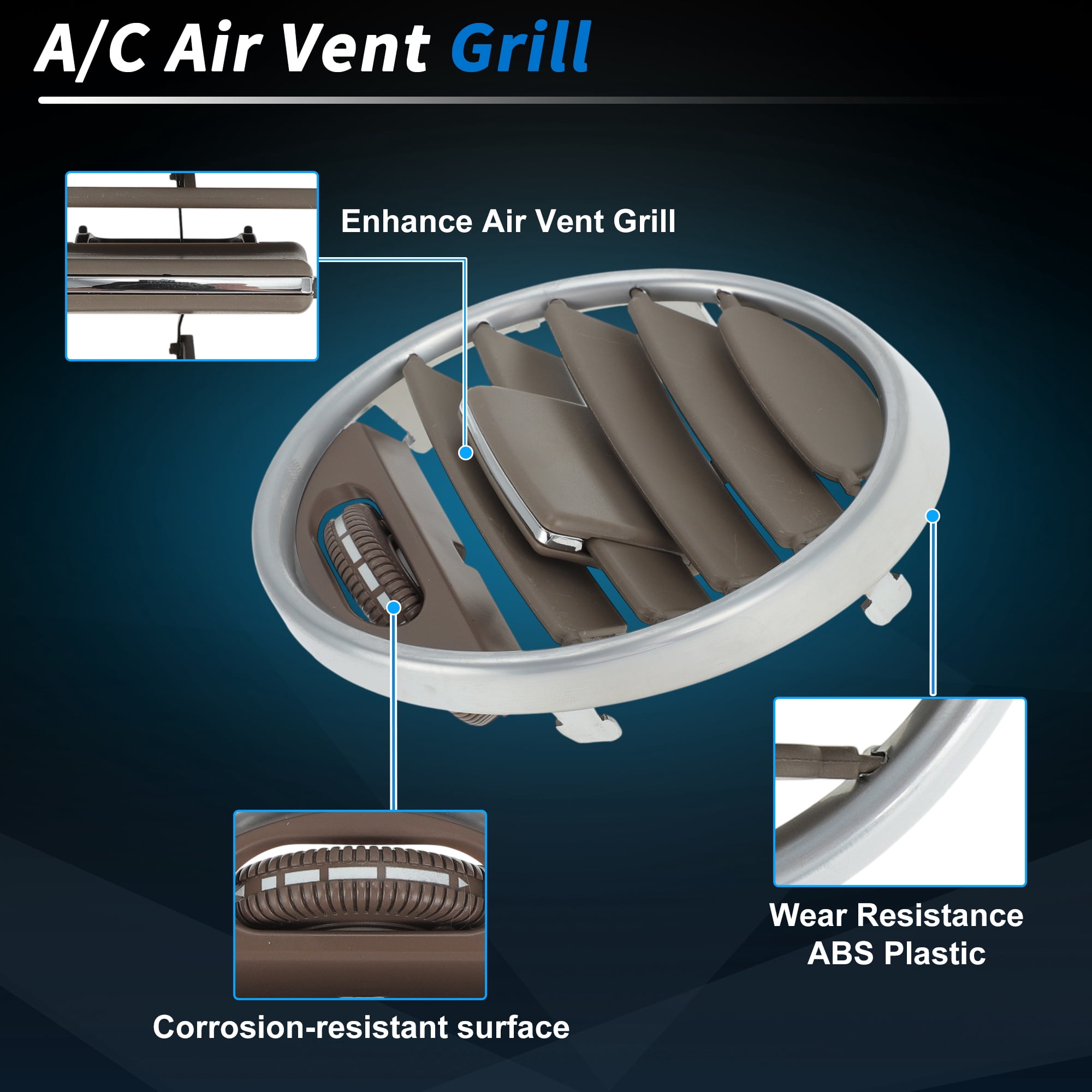 Unique Bargains AC Air Vent Grill for mercedes X164 GL GL450 W164 ML300 350 Left/Right