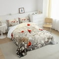 thumbnail image 3 of Manfei Cardinal Bird 2pcs Bedding Comforter Set,Tree Branches Twin Comforter Sets,Floral Animal Breathable Bedding Set,Ultra Soft Flower Home Decor,Reversible, 3 of 8