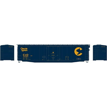 Athearn N Scale 50' Plug Door Box Car Chesapeake & Ohio/C&O Chessie #22507