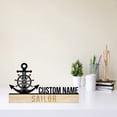thumbnail image 3 of Handmadetneonsign Sailor Metal Nameplate, Sailor Desk Nameplate, Sailor Desk Name Plate Decor, 3 of 5