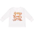 thumbnail image 3 of Inktastic Happy Thanksgiving with leaf arrow in fall colors Boys or Girls Long Sleeve Toddler T-Shirt, 3 of 5