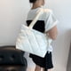 thumbnail image 1 of Bolso de mujer Bolso acolchado femenino Bolsos de mano Bolso de nylon Bolso de hombro (Blanco), 1 of 7